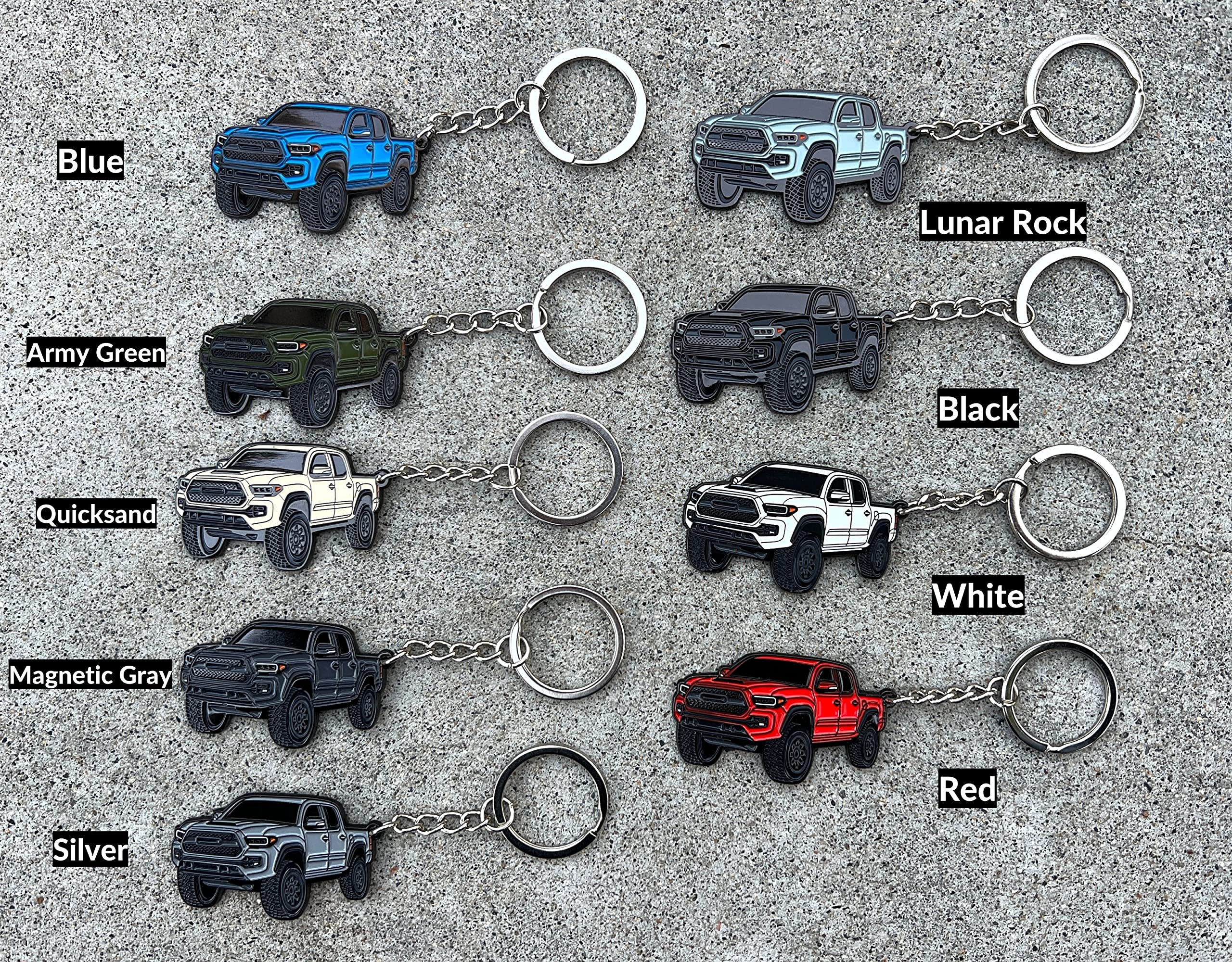 Four Wheel Beast Tacoma Keychain - Tacoma Accessories 2016-2022 Mods Cool Pro Sport Off Road Key Chain Fob Cover - 3Rd Gen Off R