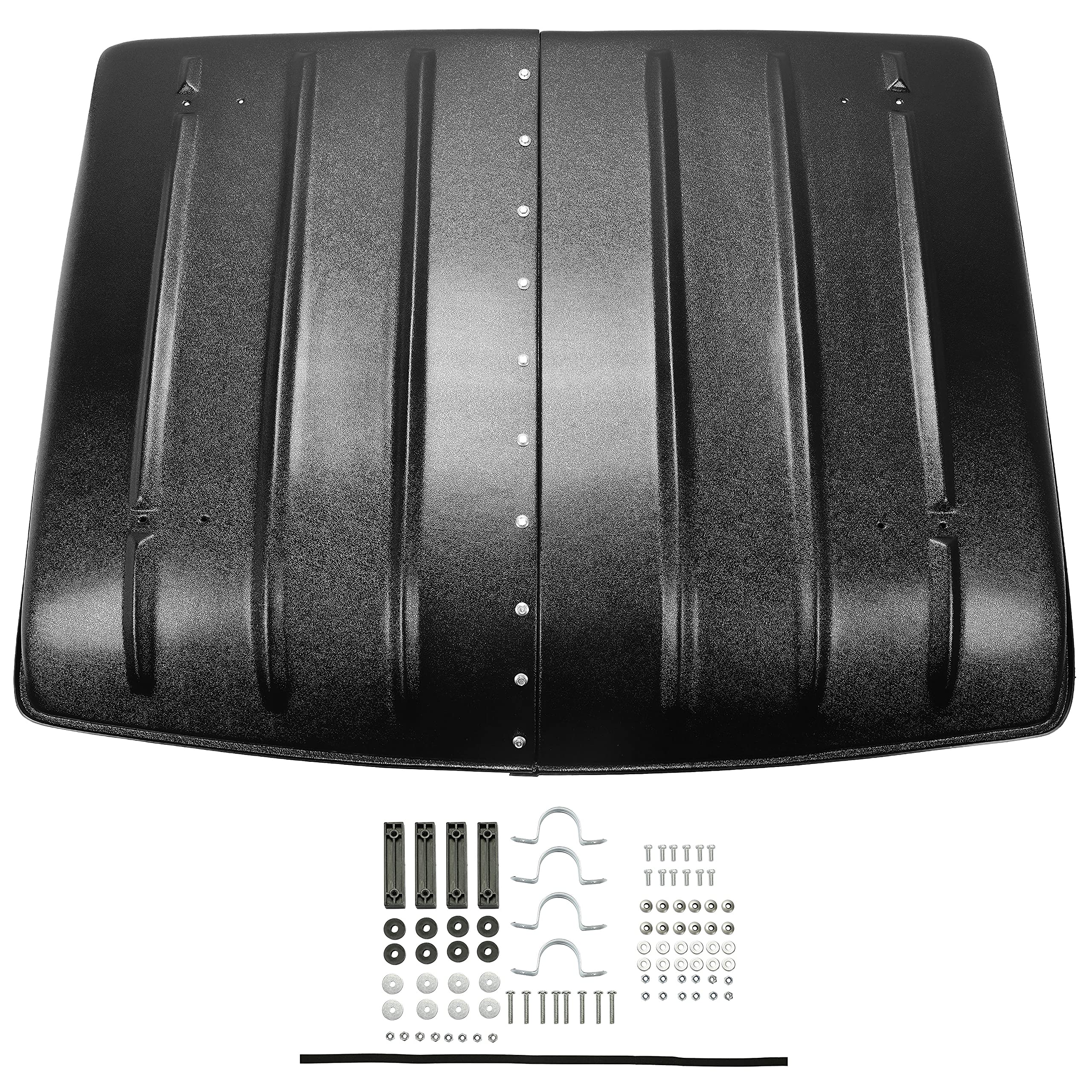 ECOTRIC Hard Top Roof Protector for 2005-2024 Kawasaki Mule 600/610, Black, Plastic, Model MP-025-Z1