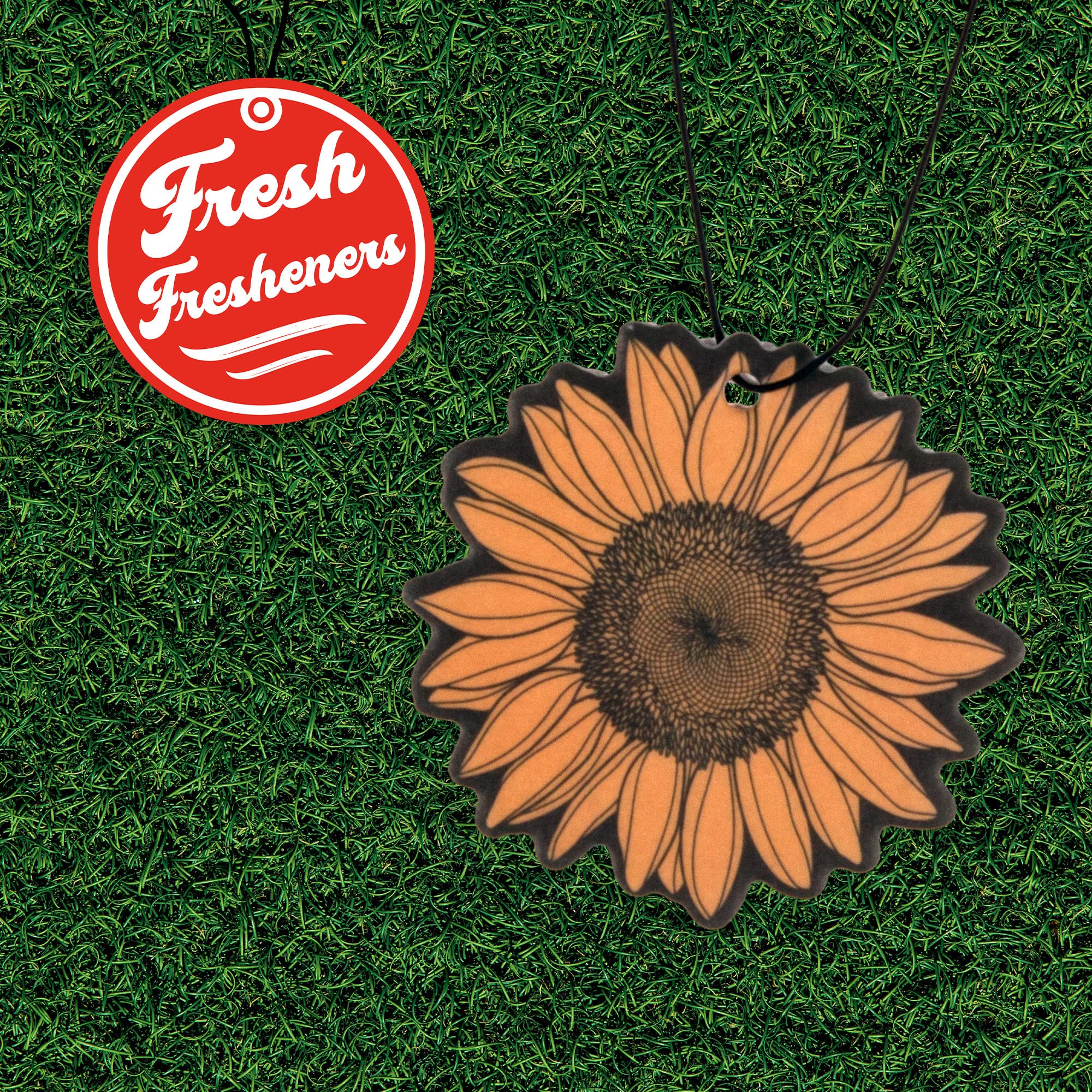 Sunflower Car Air Freshener 3 Pack Scented With Essential Oils (3 Pack)