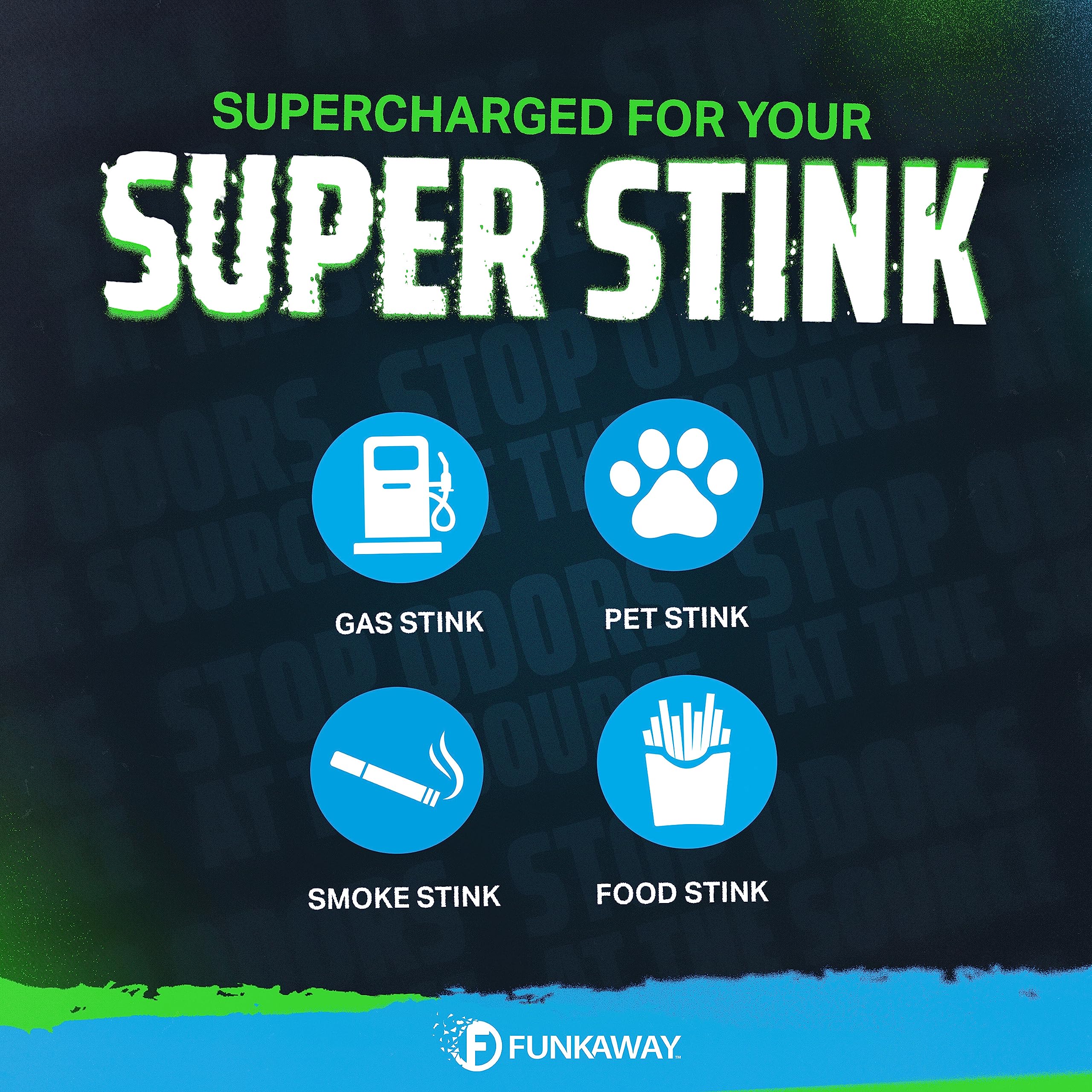 Funkaway Supercharged Gel For Cars, 4.5 Oz, Extreme Odor Eliminator Soaks Up And Removes Smells In Cars, Suvs, Trucks And Rvs For Long-Lasting Results