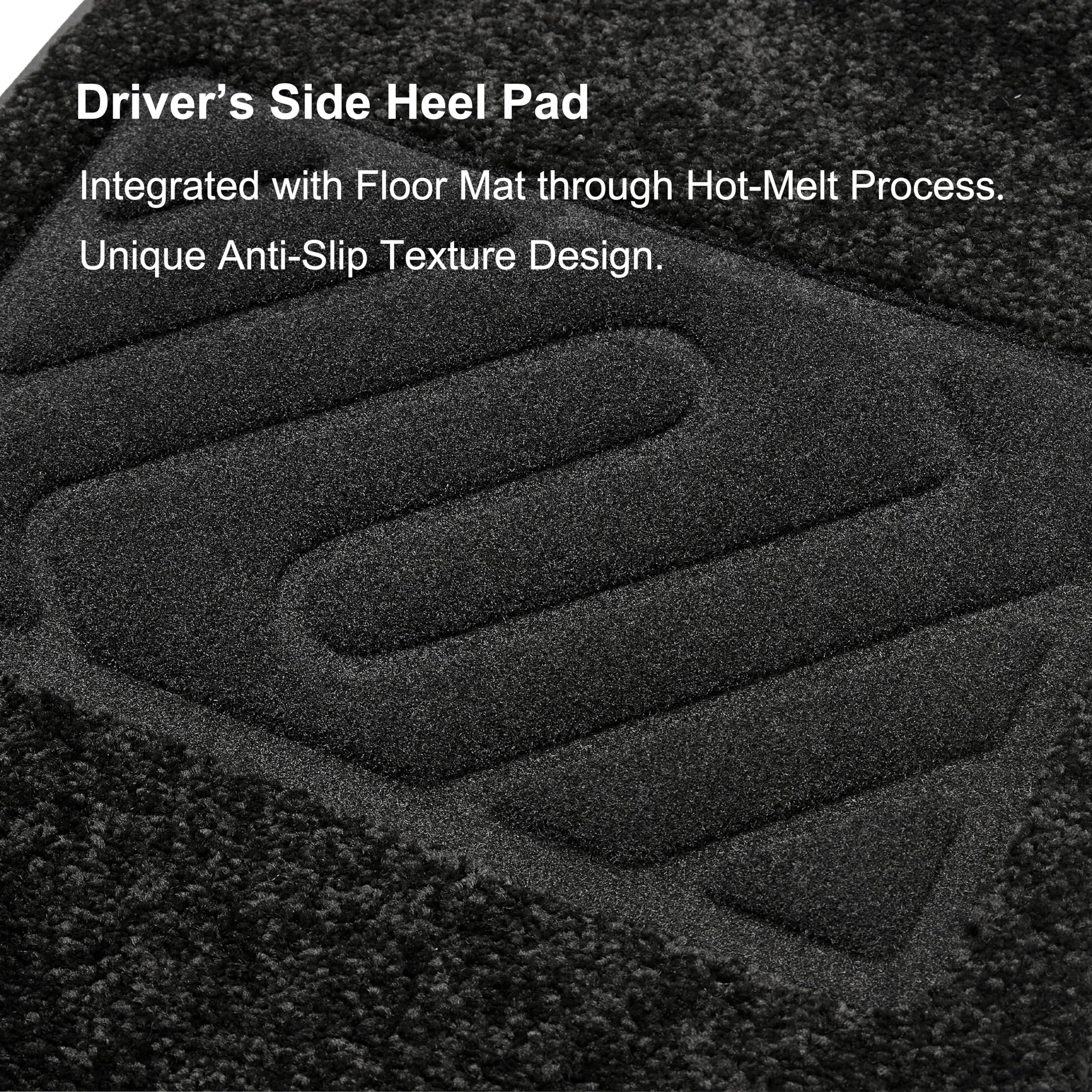 Wennebird Superior Carpet Floor Mats For 2017-2023 Tesla Model 3 (Not For Highland), 0.6 Inch Thickness Rugs, Premium All Weathe