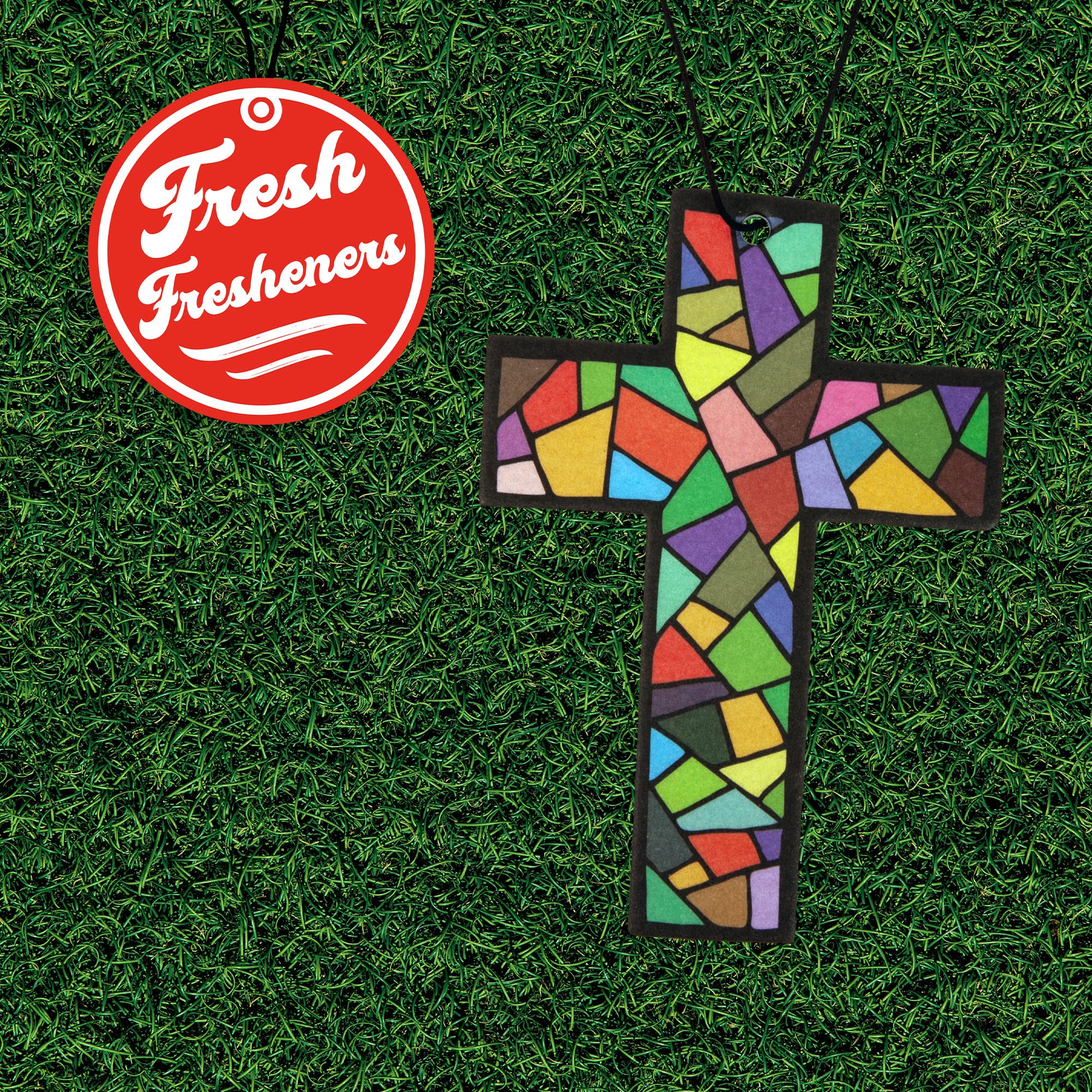 Fresh Fresheners Cute Funny Car Air Fresheners 4-Pack, Assorted Scents with Premium Oils, 3 Count