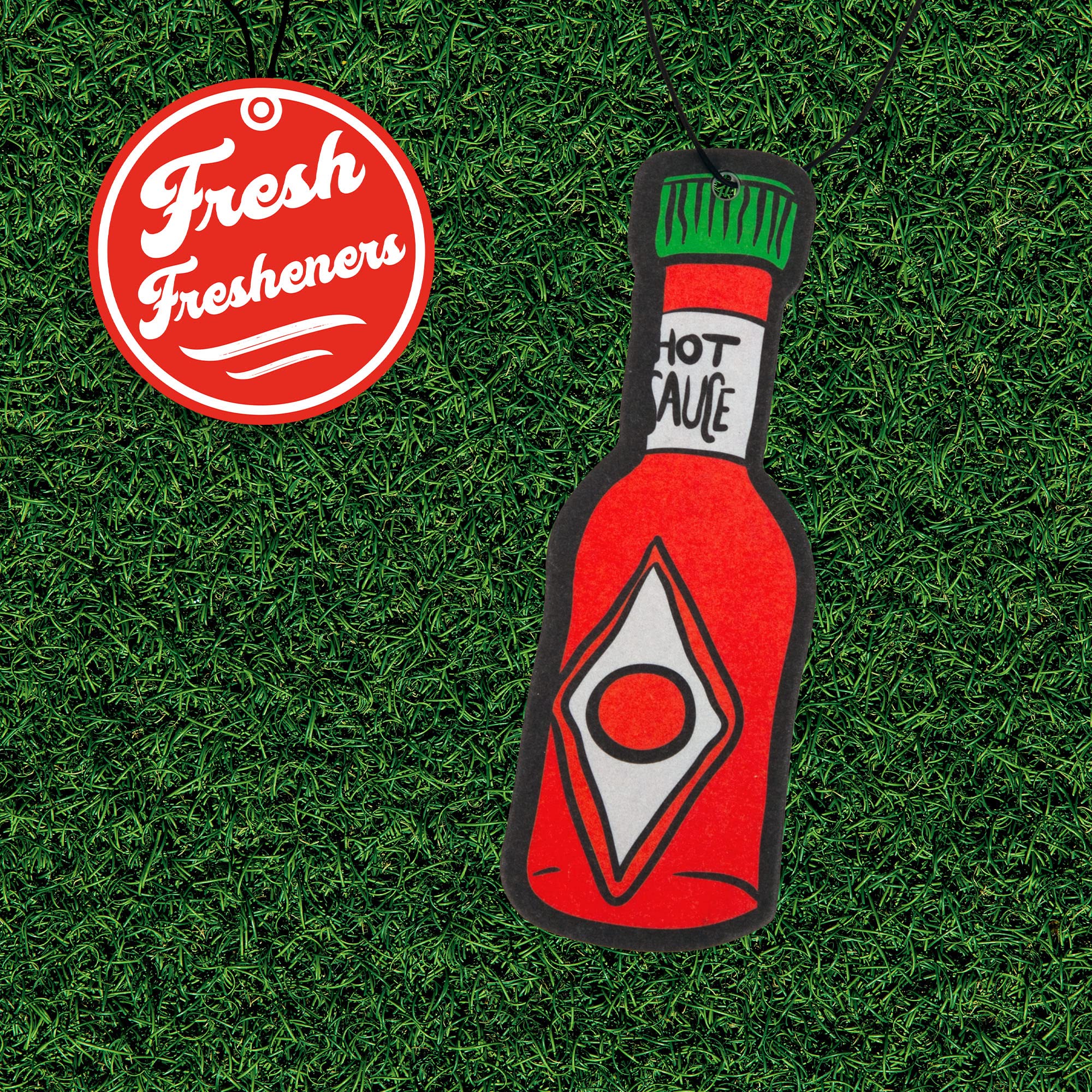 Hot Sauce Car Air Freshener 3 Pack Scented With Essential Oils (3 Pack)