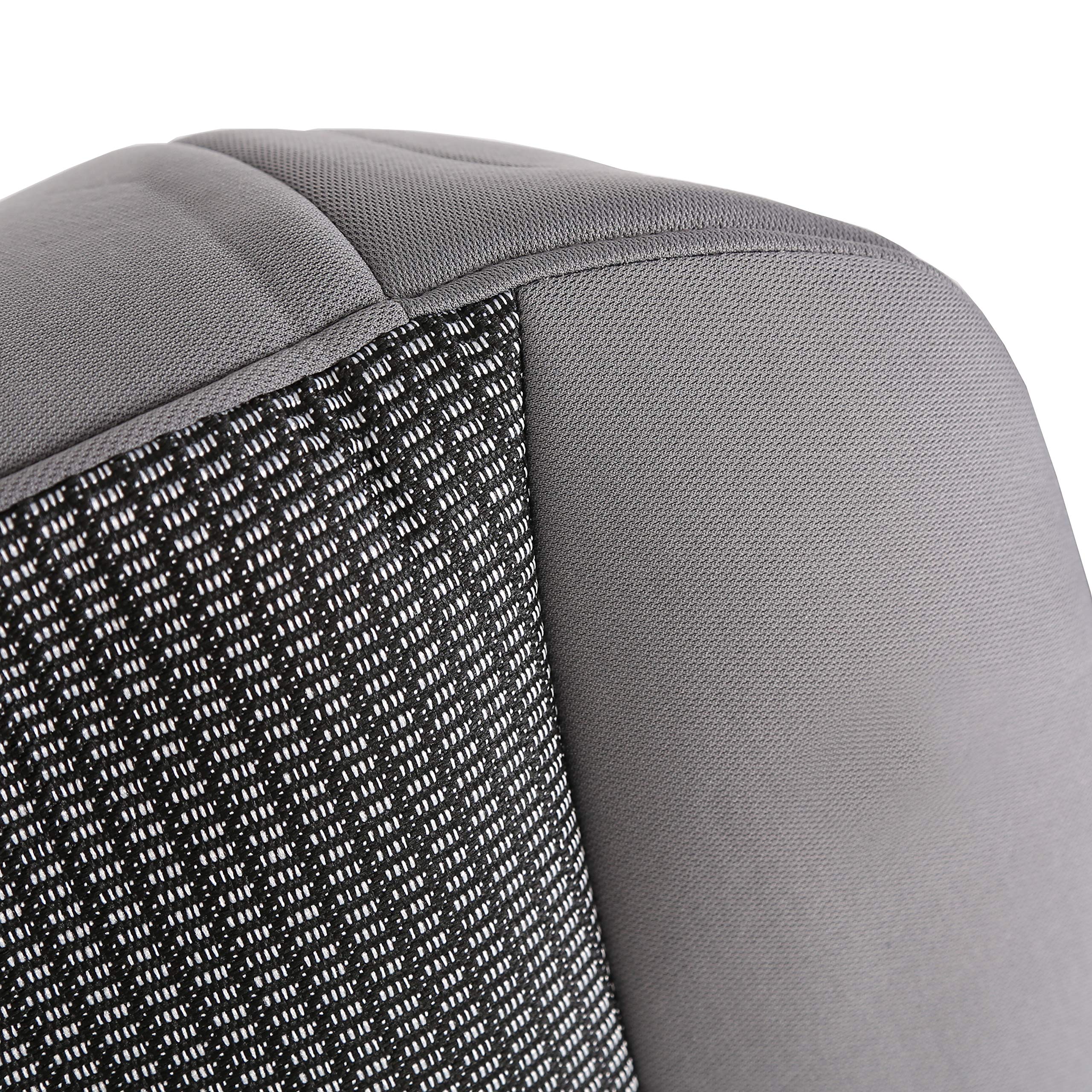 ECOTRIC Driver Seat Cover Compatible with 2006-2008 Dodge Ram SLT 1500 and 2006-2009 Dodge Ram SLT 2500 3500 Gray Left Seat Bott