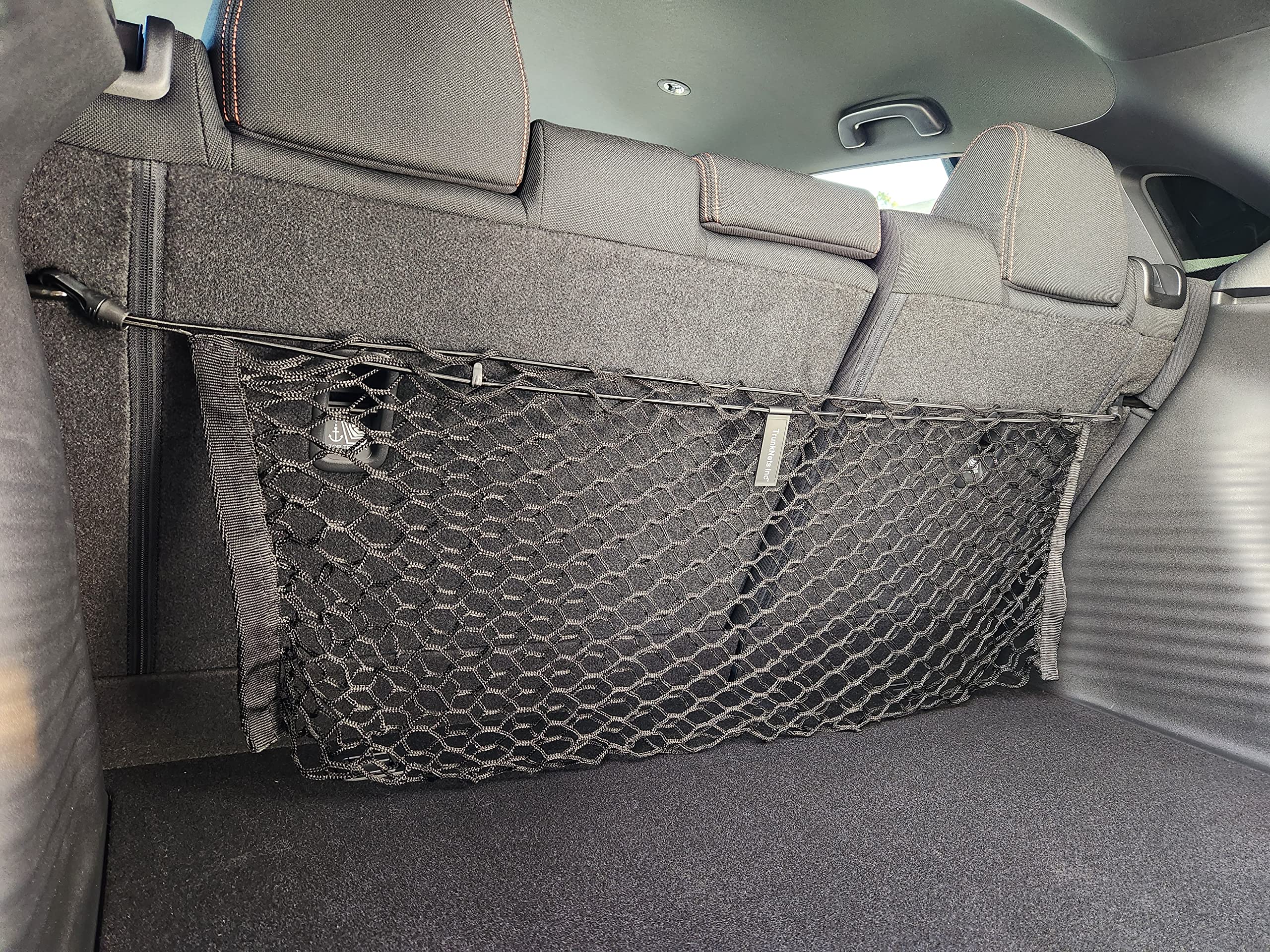 Back Seat Style Automotive Elastic Trunk Mesh Cargo Net for Honda HRV LX Sport EX-L 2023-2025 - Premium Trunk Organizer and Stor