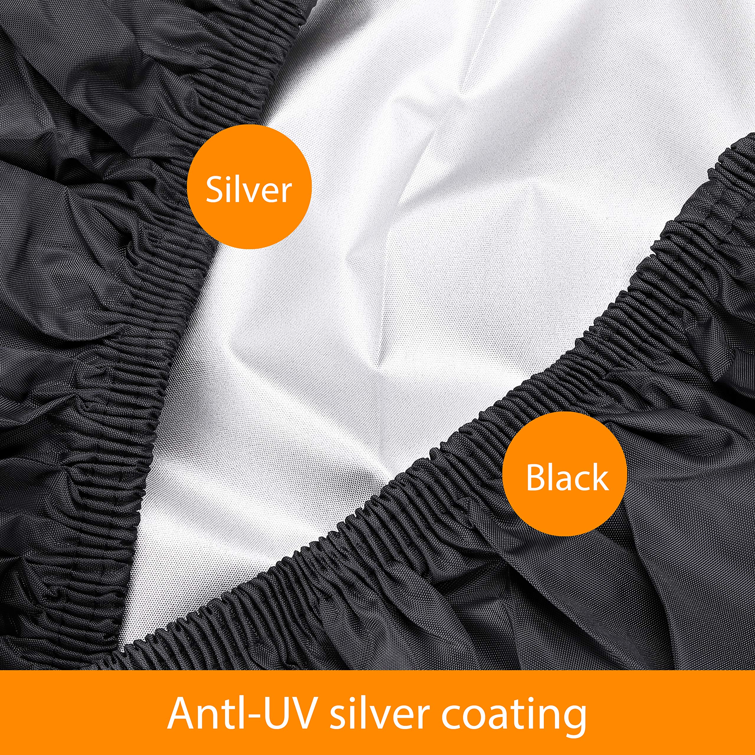 Nomiou Mobility Scooter Cover Heavy Duty Black Protects From Snow Rain Dust And Sun