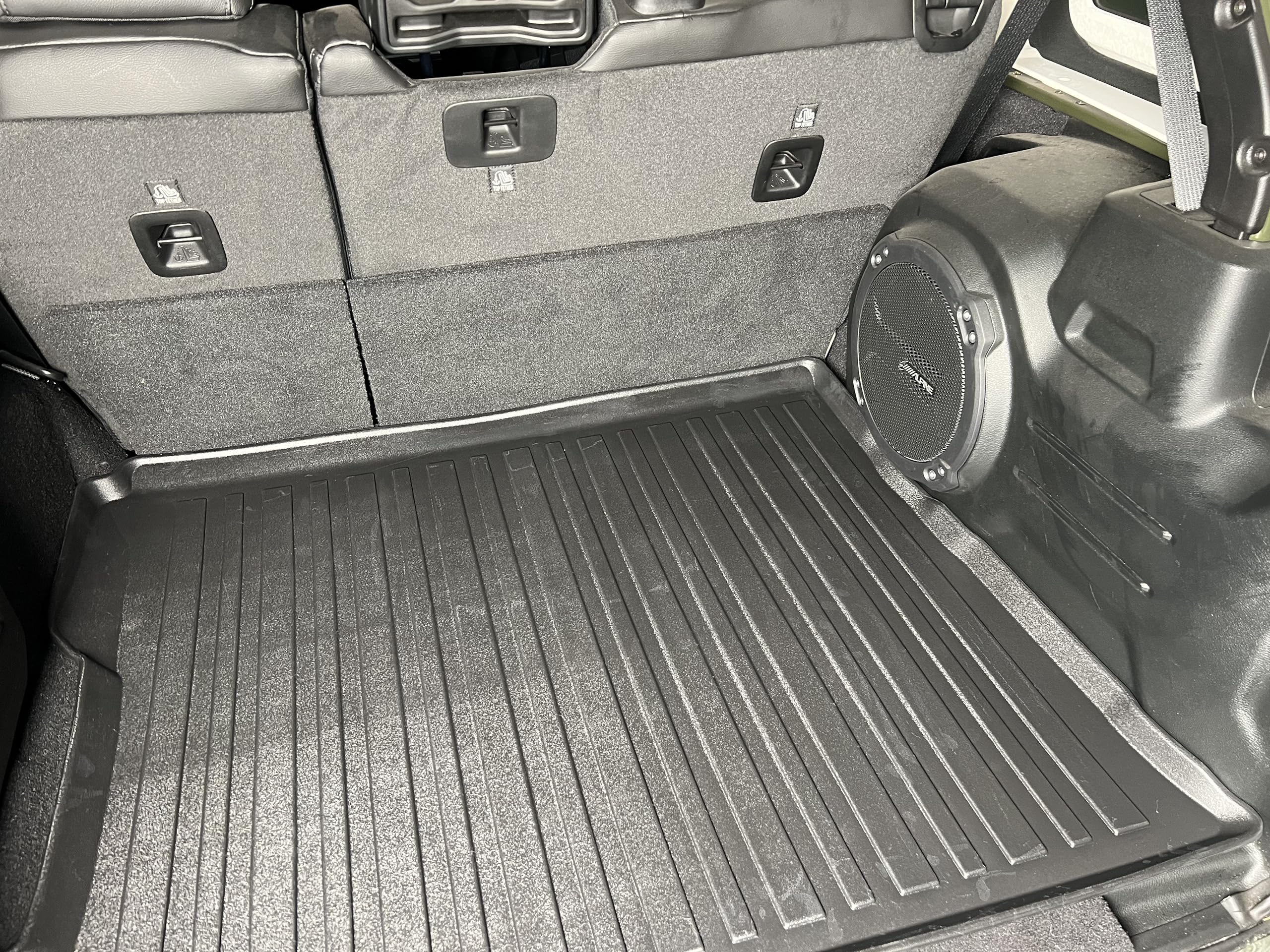 Premium Cargo Liner For Jeep Wrangler (Jl) 4 Doors 2019-2024 Unlimited Sport Sahara Rubicon - Custom Fit Car Trunk Mat - All-Sea