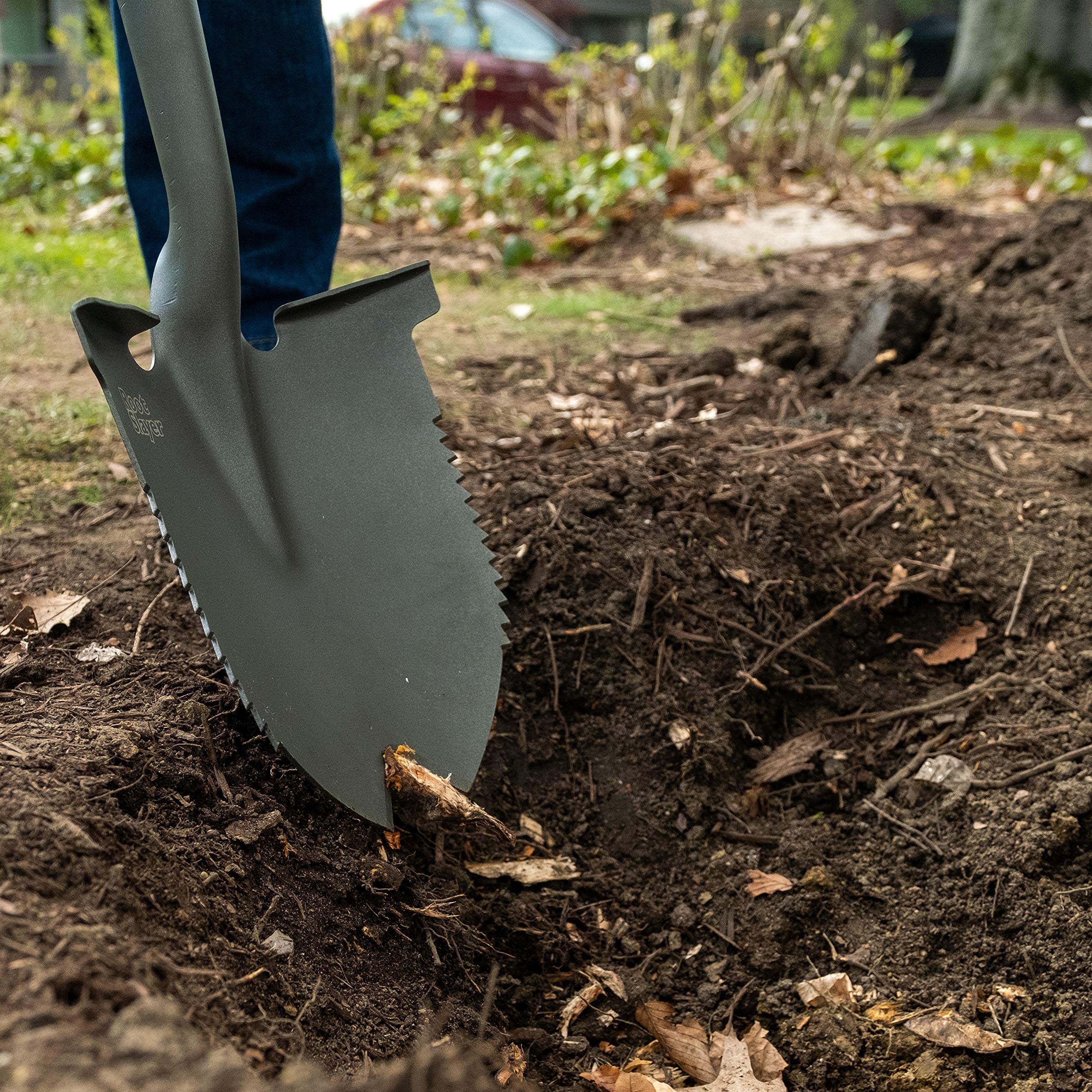 Radius Garden 23211 Root Slayer Round Head Shovel Xl, Red