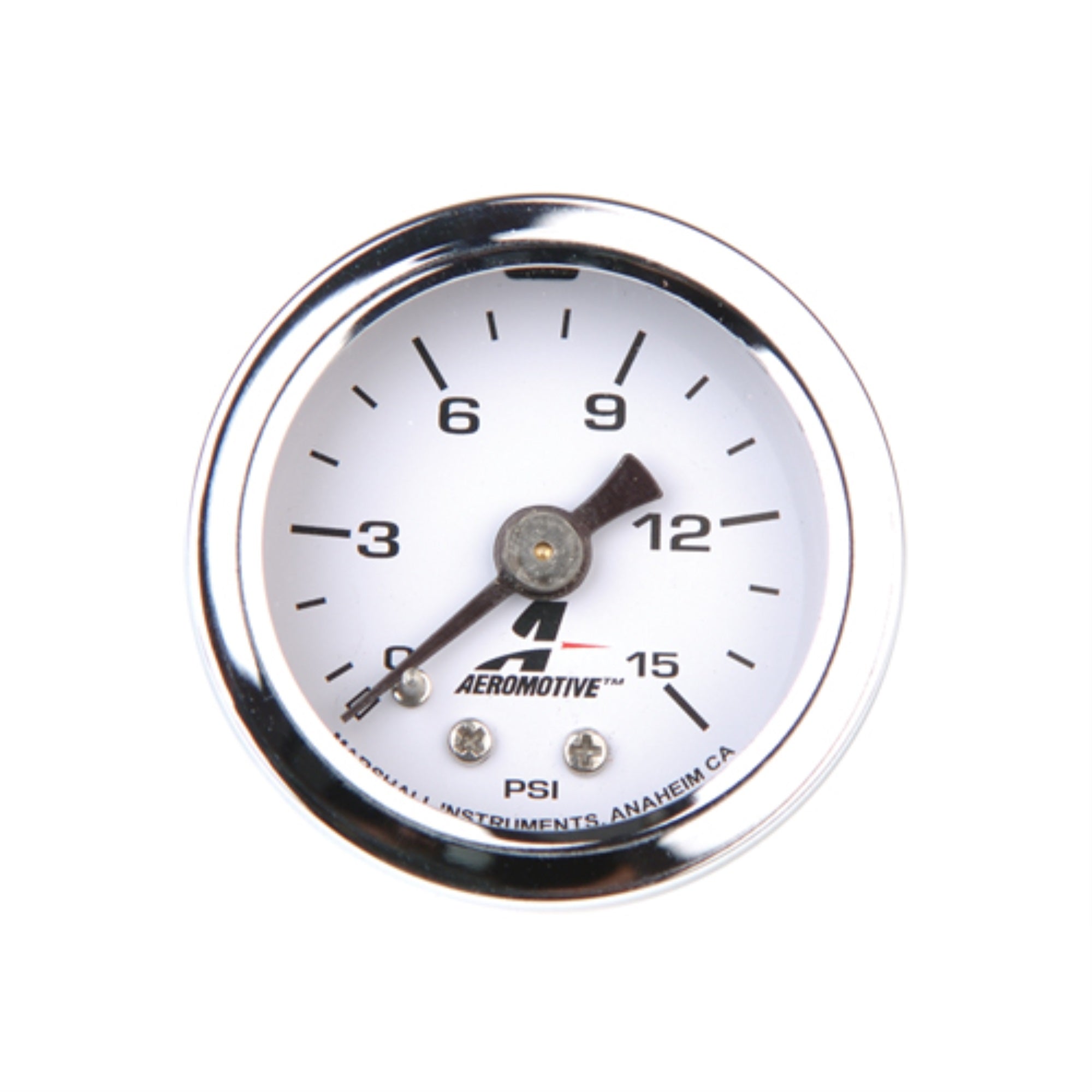 Gauge Fuel Pressure; 11/2 Inch Diameter; 15 PSI; Analog