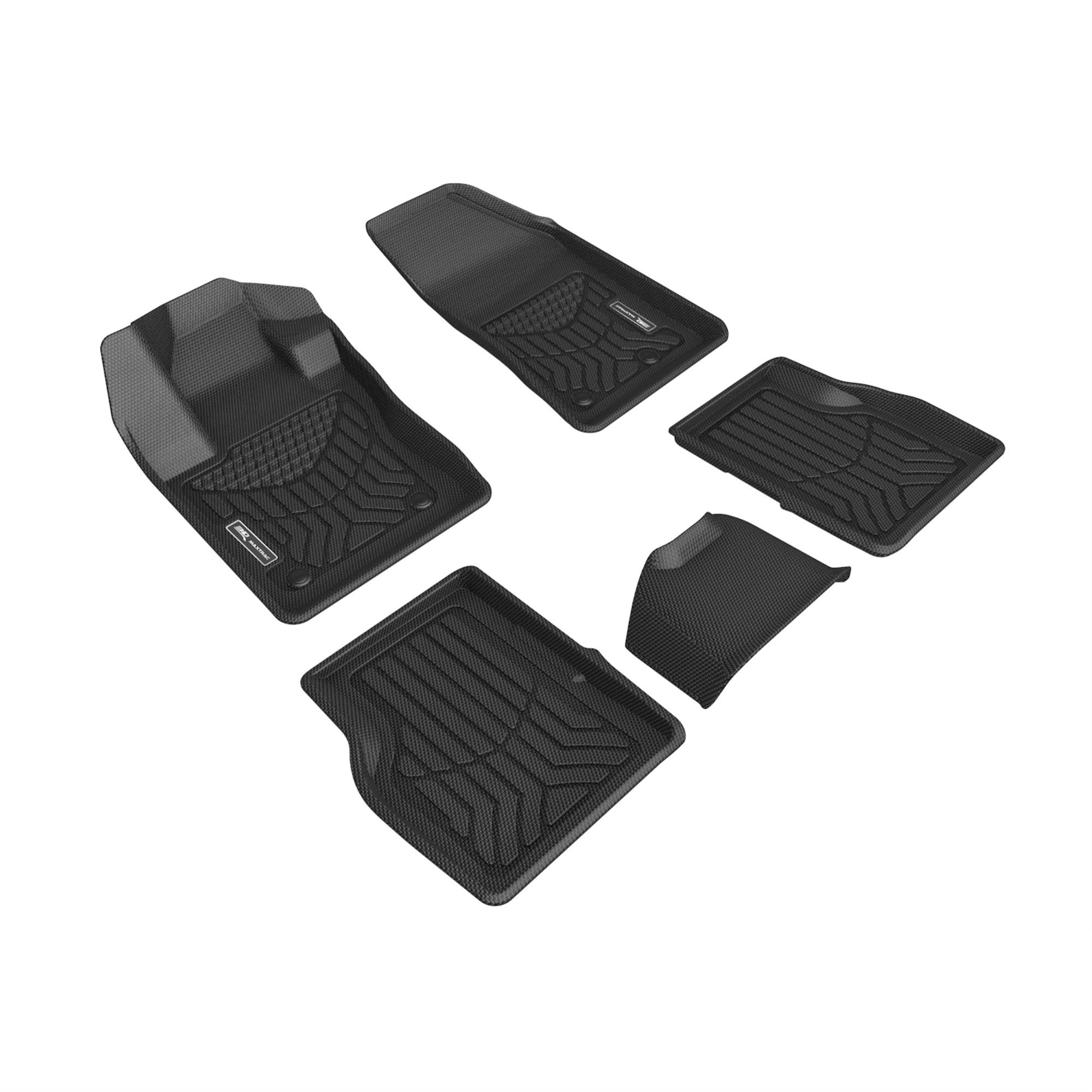 3D MAXpider JEEP COMPASS 20172021 MAXTRAC BLACK R1 R2