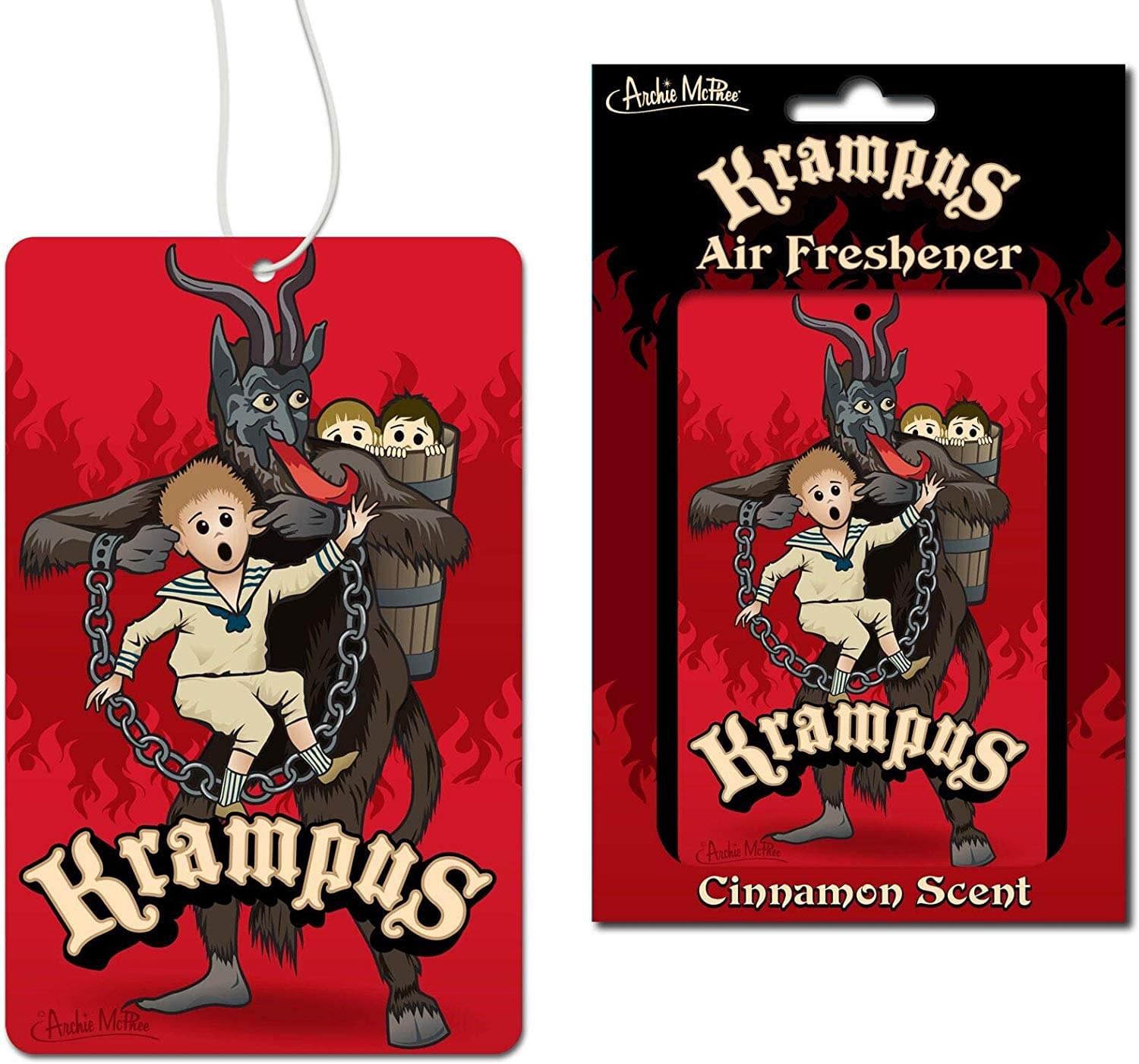 Accoutrements Krampus Deluxe Christmas Air Freshener With Cinnamon Scent!