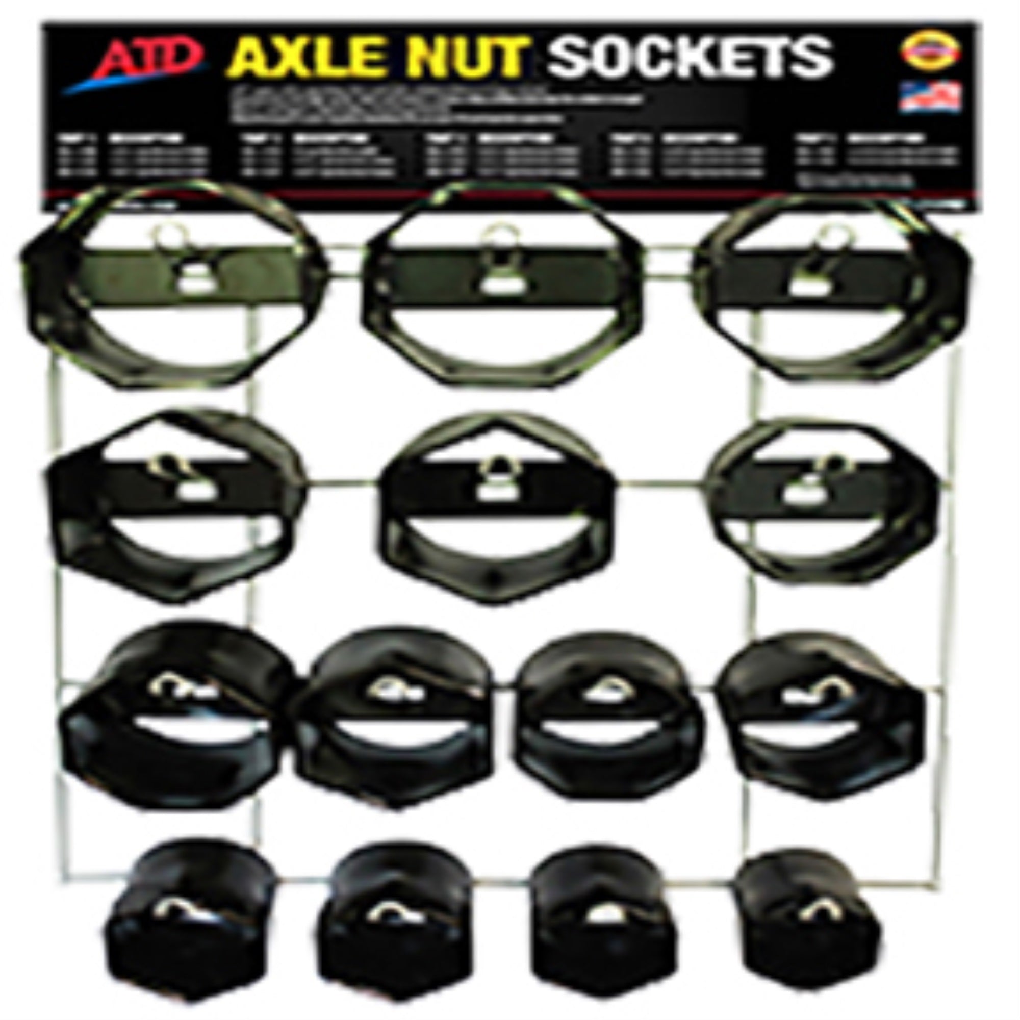 DISPLAY AXLE NUT SOCKET 14 PIECE