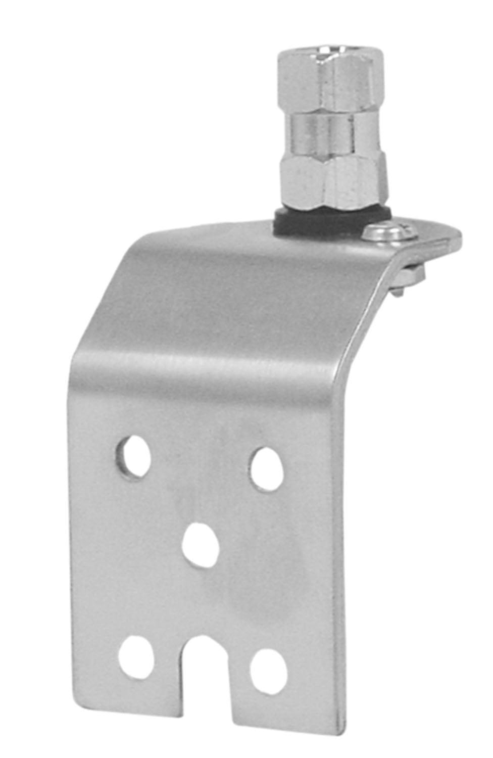ACCESSORIES UNLIMITED  STAINLESS STEEL ANGLED SIDE OR FENDER ANTENNA MOUNT WITH 3/8 inchX24 inch LUG STUD