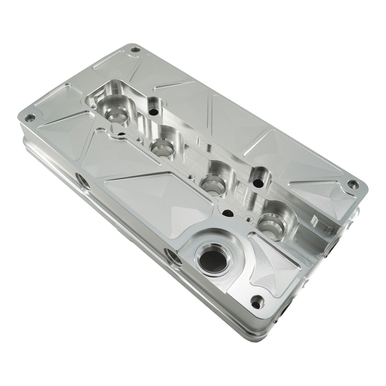 Billet B Series Vented Valve Cover Baffle B16 B18 AN10 For Honda Acura DOHC Vtec