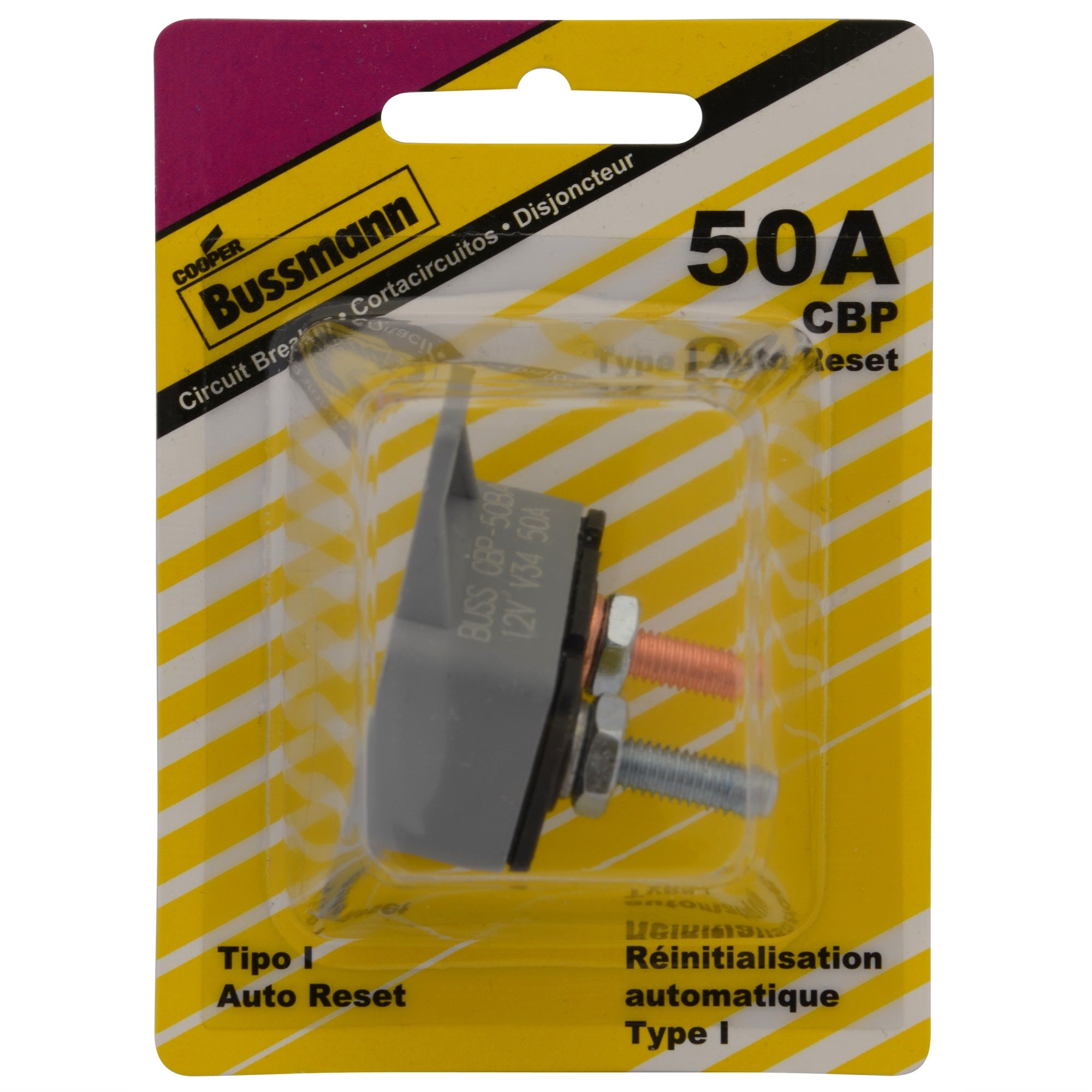 Bussmann (Bp/Cbp-50Ba-Rp) 30 Amp Type-I Plastic Circuit Breaker With Crosswise Bracket