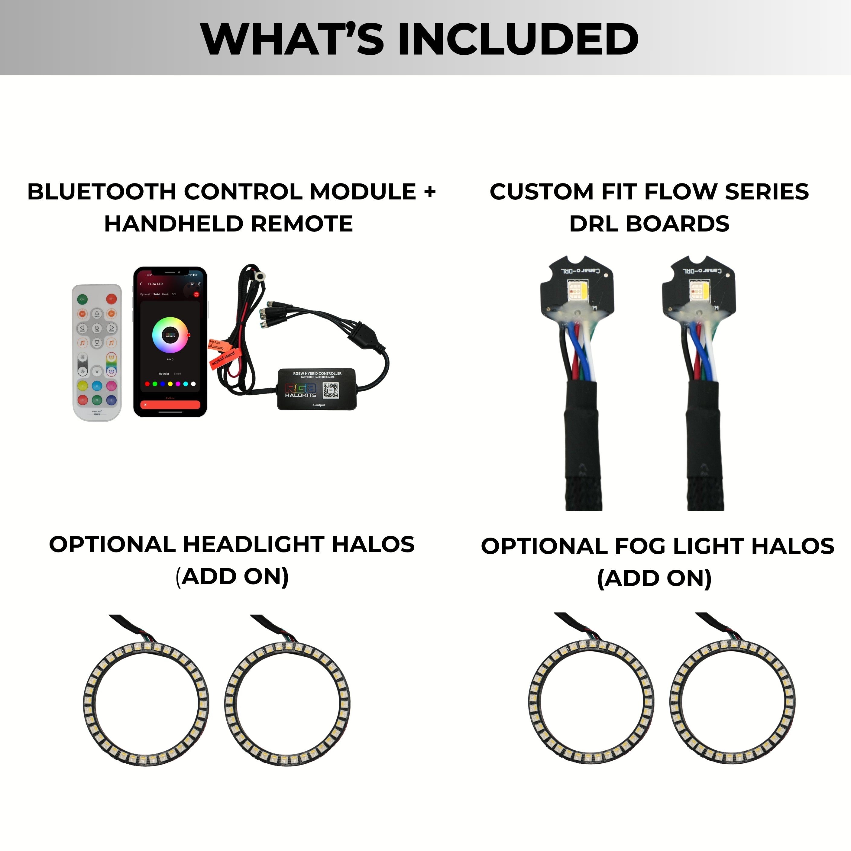 Chevrolet Camaro RS/SS RGBW DRL Boards (2010-2013)