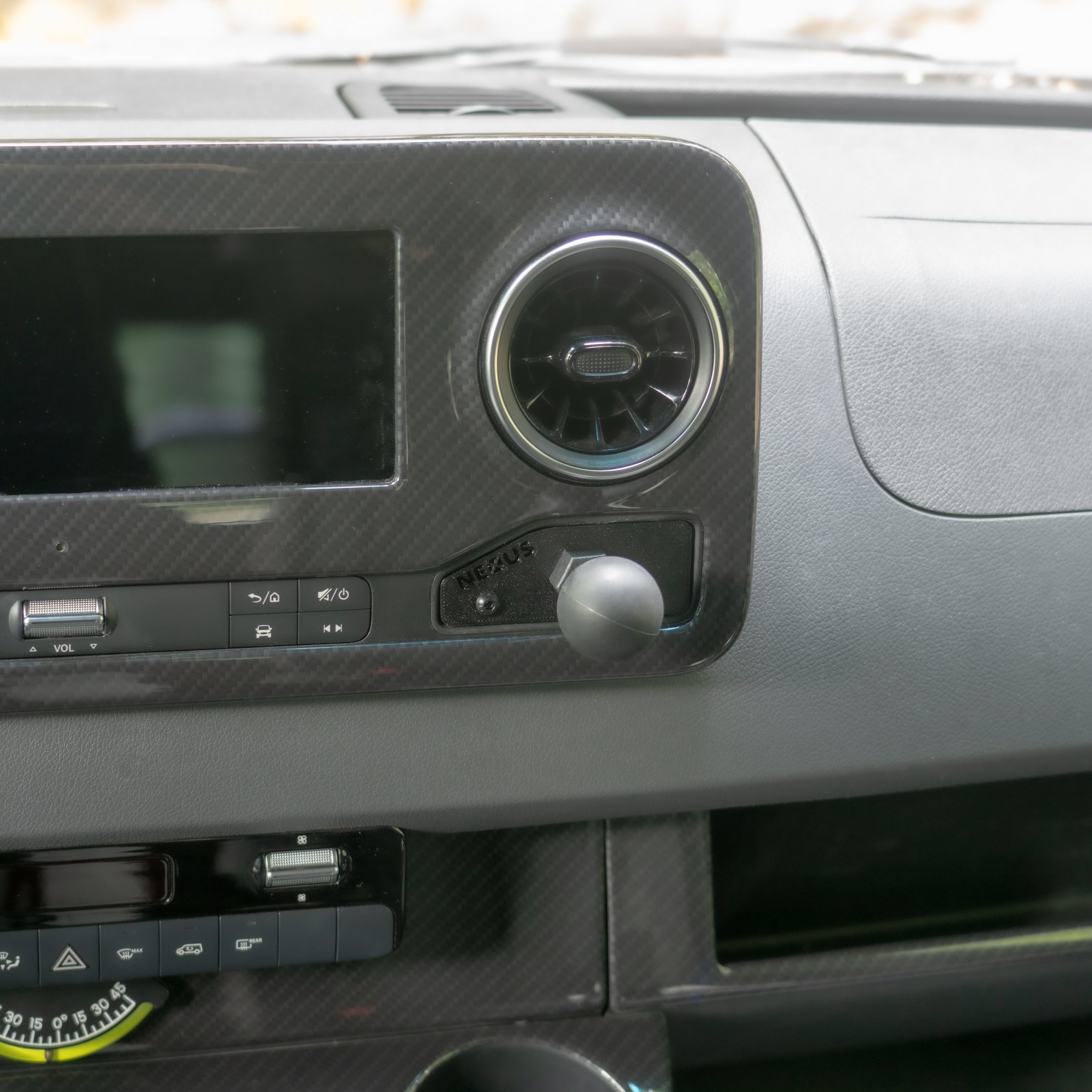 NEXUS 1 Inch Ball Cubby Adapter for VS30 Mercedes-Benz Sprinter Vans