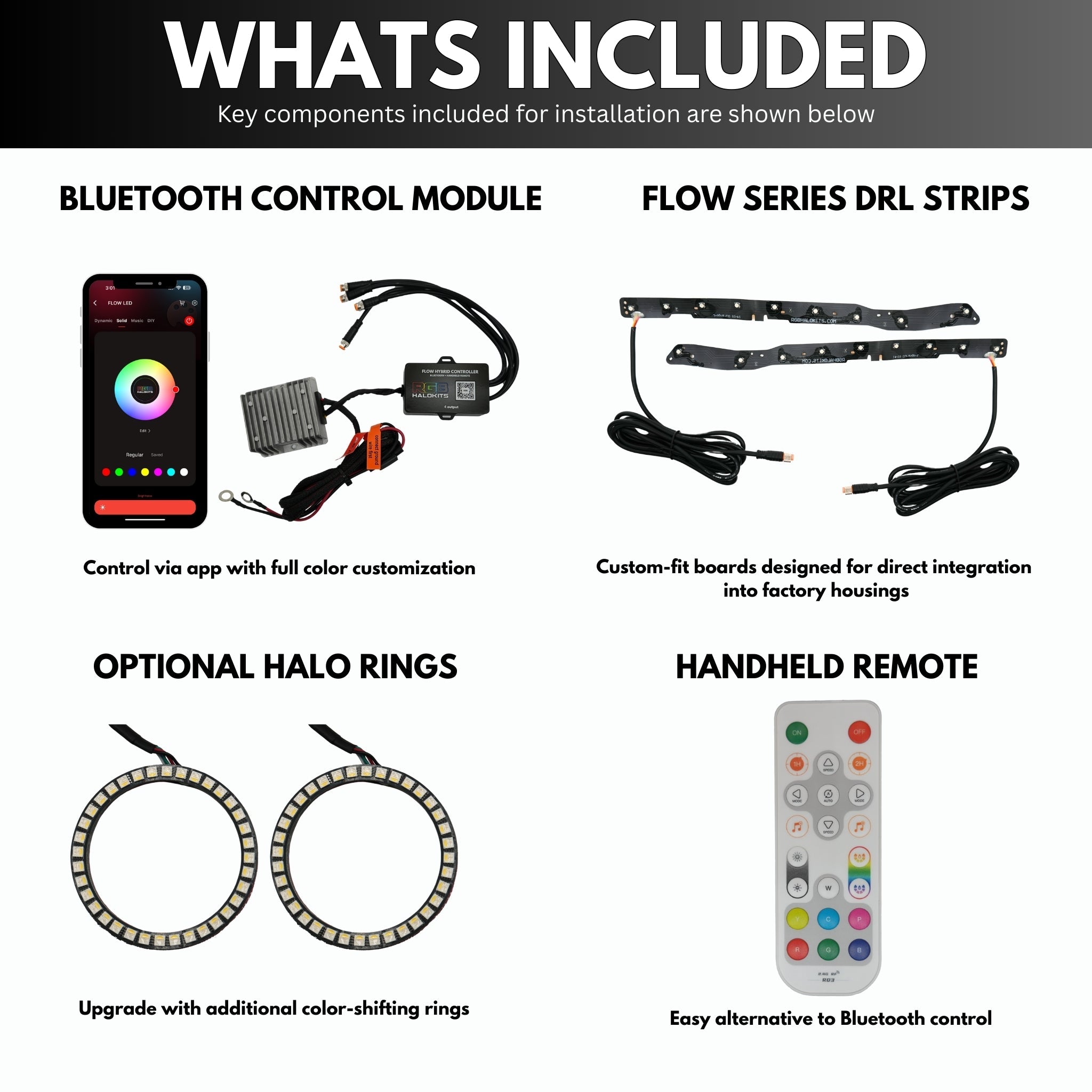 Dodge Durango Multicolor Flow Series DRL Boards (2014-2020)