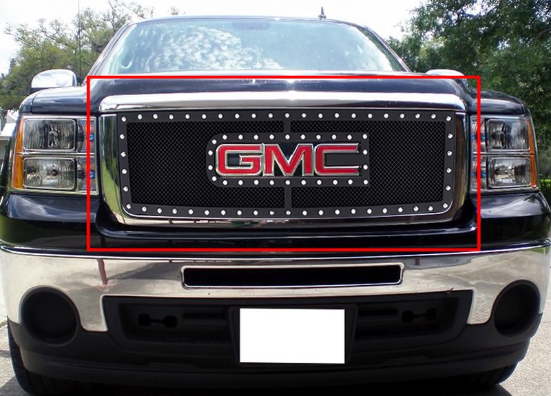 20072013 GMC Sierra 1500 /20072010 GMC Sierra Denali New Body With Logo Show Main Upper Rivet Grille