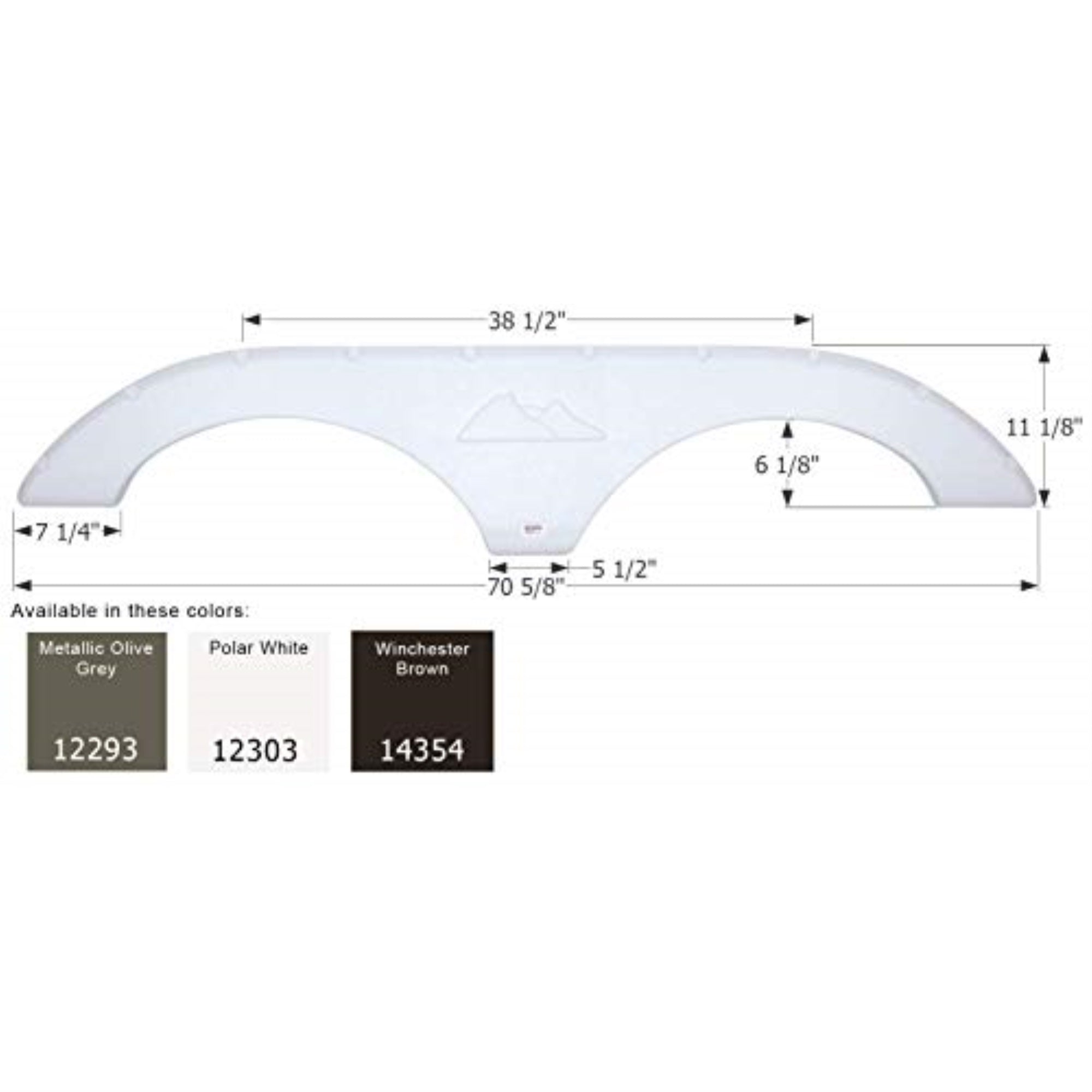 FENDER SKIRT TANDEM MET OLIVE GREY