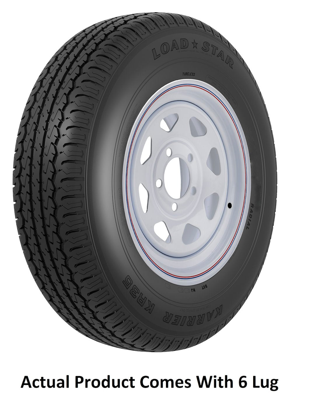 St225/75R15 E/6H Spk Wh Str Kr