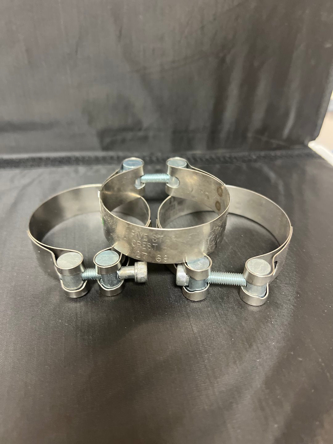 S.S. EXHAUST CLAMP  2.31 - 2.49 D