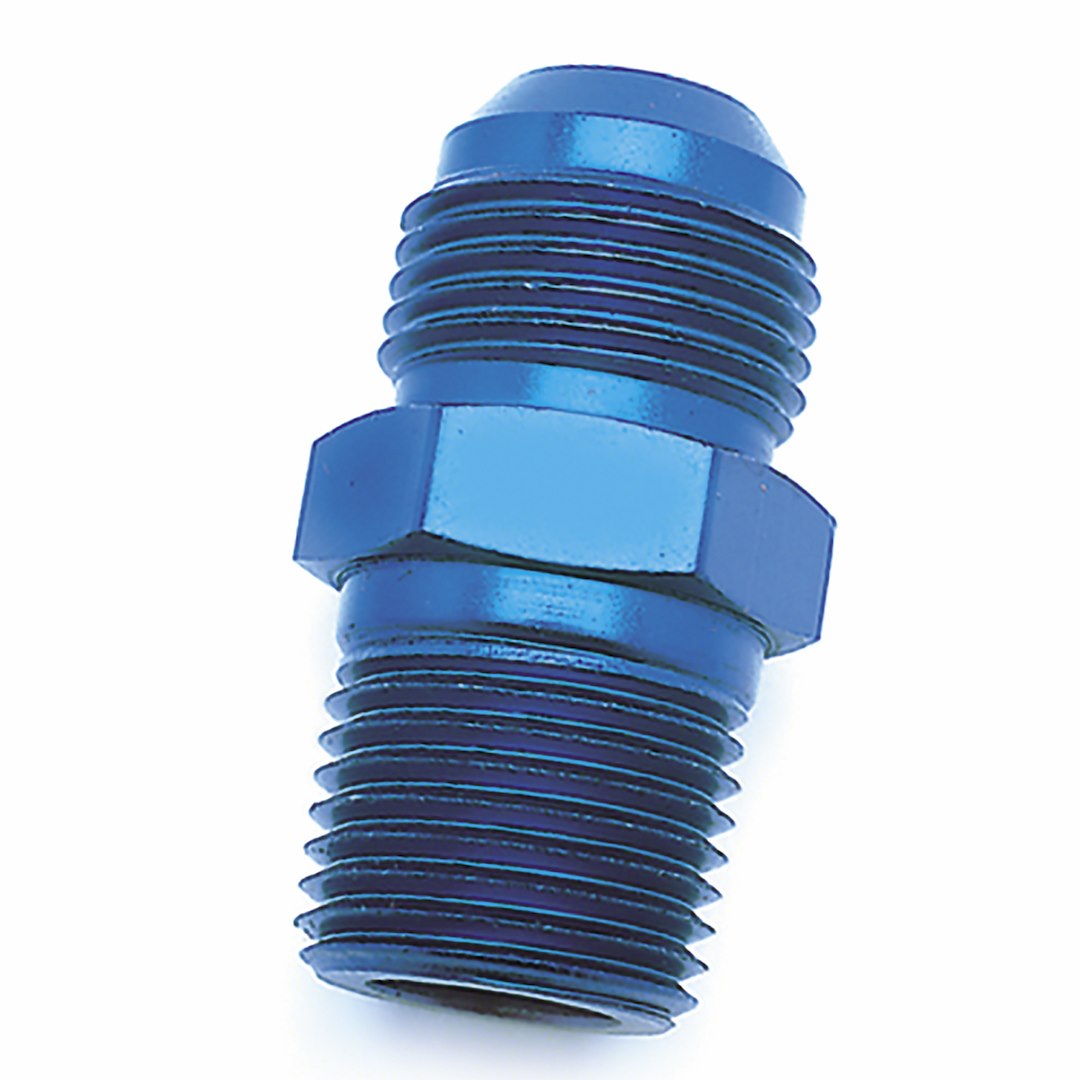 -12Anx 1/2Nptf Blu St Fl To Pipe Ad