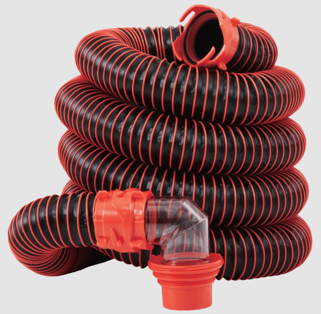20 Rv Sewer Kit With Caps & Clear