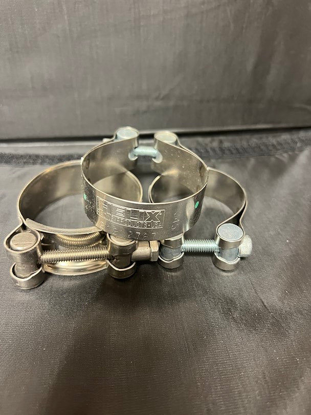 STAINLESS STEEL MUFFLER CLAMPS  2.1