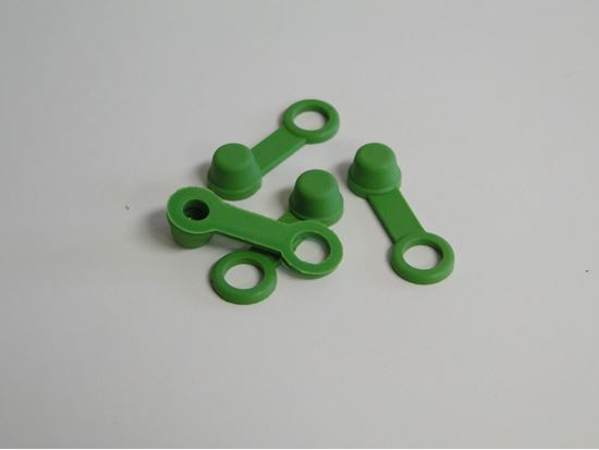 BRAKE BLEEDER CAP  GREEN  W/ TETHER