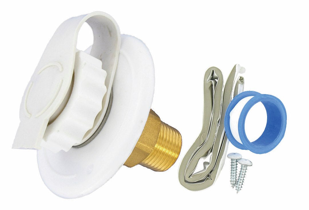 Wtr Inlet Lf Pl 2.75 Wht