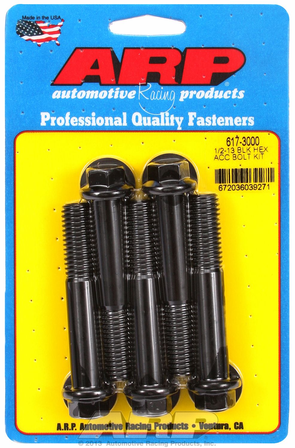 1/2-13 X 3000 Hex Black O