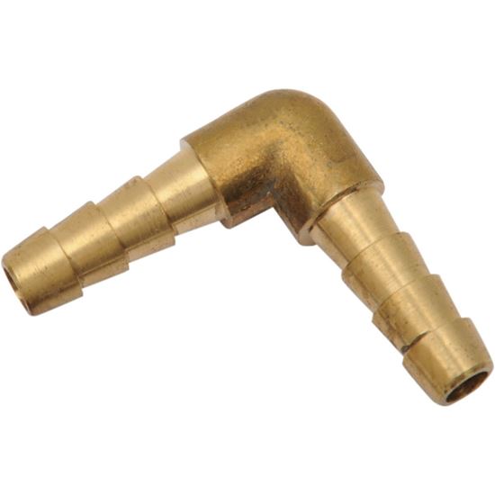 BRASS BARB/BARB 90DEG. 3/16(5MM)