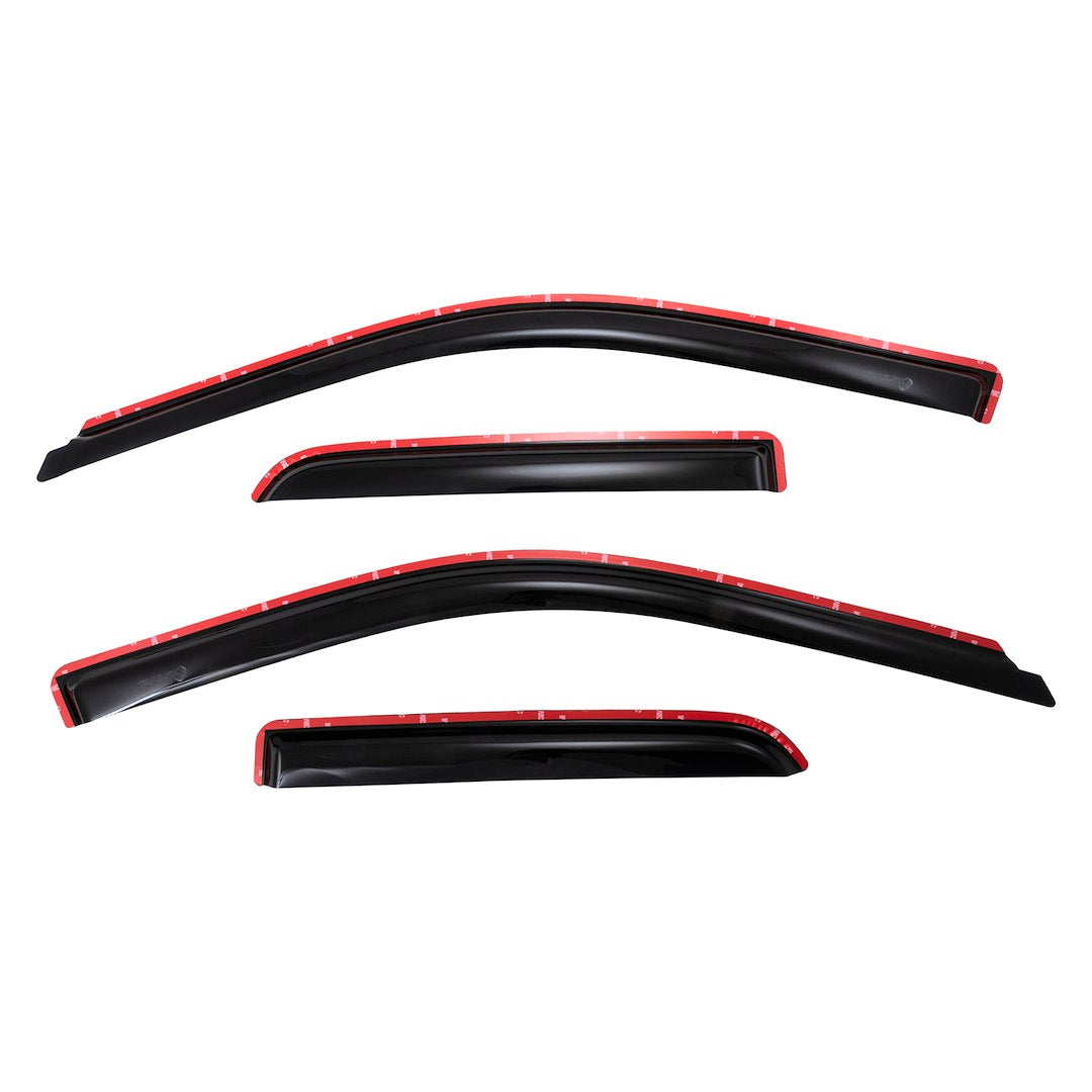 Tfx Inchannel Wndw Vents Smoke 4Pc
