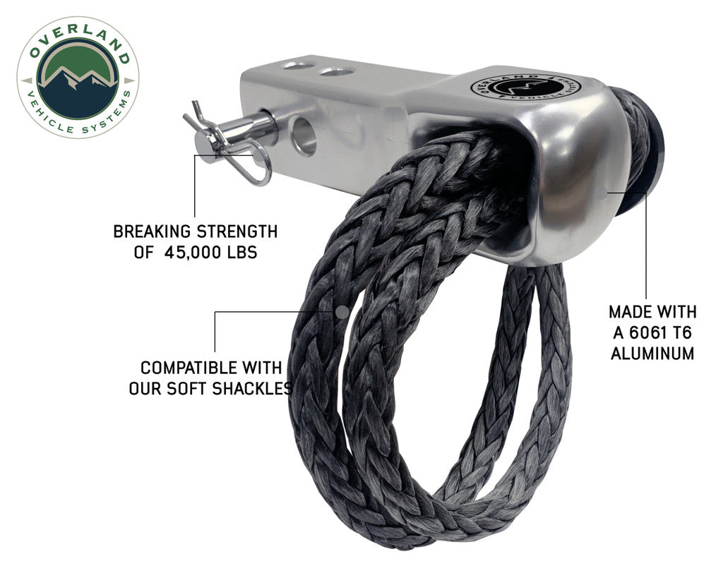 Overland Vehicle Systems 19-5959: Recovery Kit - (2) 20,000 Lb Tow Straps And Aluminum Receiver Mount Recovery And 5/8' Soft Shackle With Collar