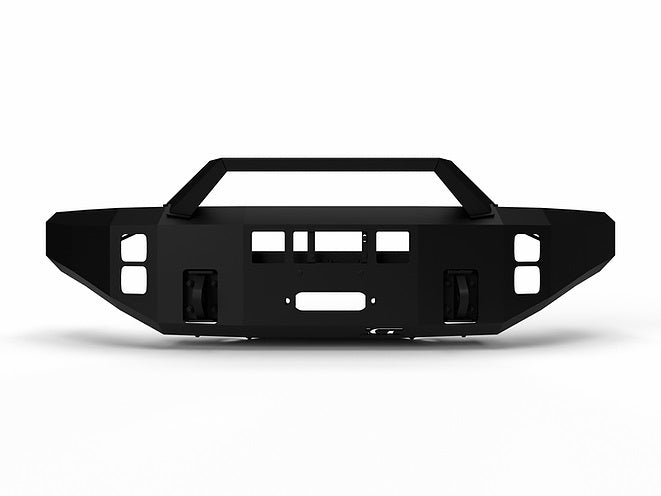 Ici Aluminum Bumpers Compatible With 2017 - 2021 Ford Superduty: Alumilite Front Winch Bumper