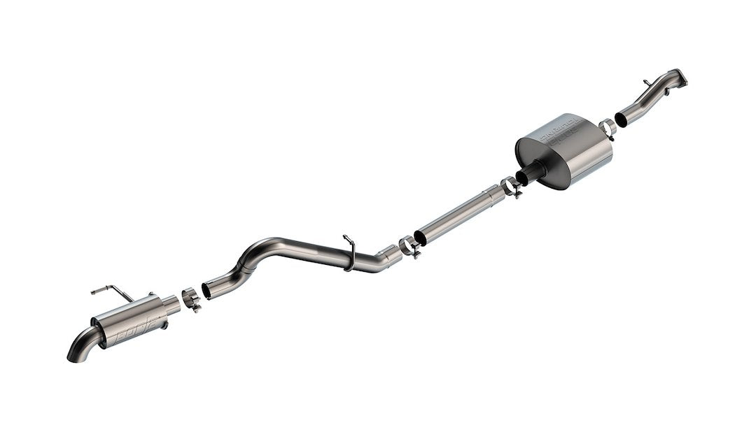 Borla - 21-22 Ford Bronco 2.7L 2Dr/4Dr T-304 Stainless Steel Cat-Back Touring Exhaust - Brushed (140901)
