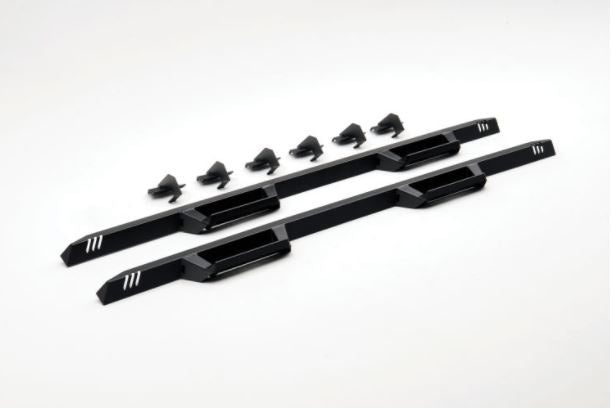 N-Fab Epyx Steps For Silverado/Sierra | Cab Length, Steel, Textured Black | Exc19Qc-Tx | Fits 2019-2024 Chevrolet Silverado/Gmc Sierra 1500, 2020-2021 2500/3500 Double Cab All Beds, Gas/Diesel