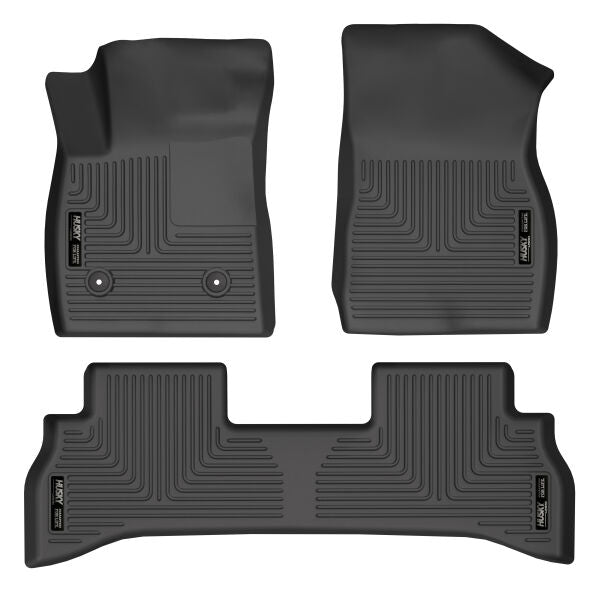 Husky Liners Weatherbeater Floor Mats | Fits 2021-2024 Buick Encore Gx (Front Wheel Drive Only) | Front & 2Nd Row, 3-Pc Black - 95171