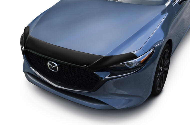 Auto Ventshade Aeroskin Hood Protector for 2019-2024 Mazda 3 Hatchback, Smoke, Acrylic, Model 322179