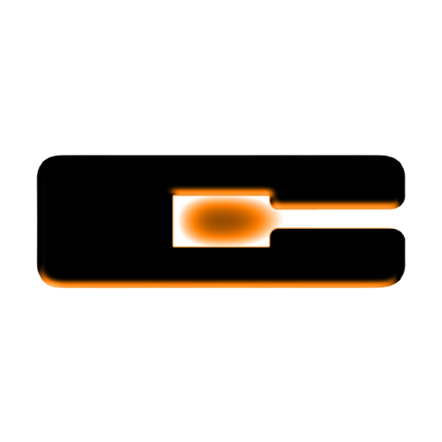 Oracle Lighting 3140-A-001 Single Universal Illuminated Amber Led Letter C With Matte Black Finish Letter Badge - Sleek Design - Customized High-End Appearance