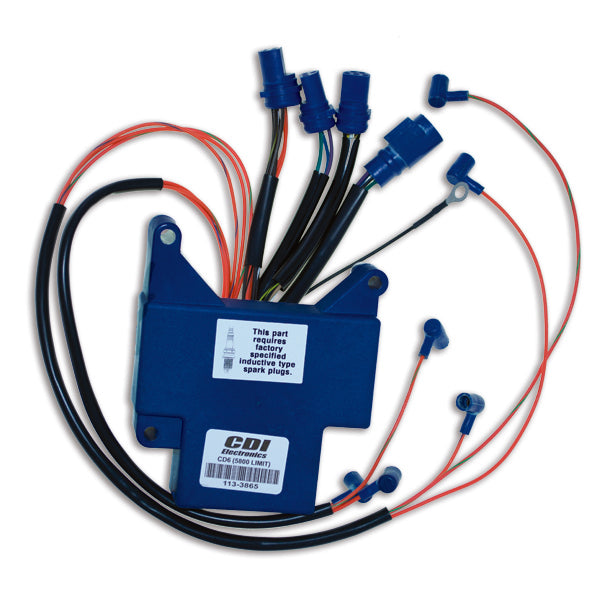 CDI Electronics Power Pack 113-3865 for Johnson/Evinrude 6 Cyl (1989-1992) - Black/Blue Plastic