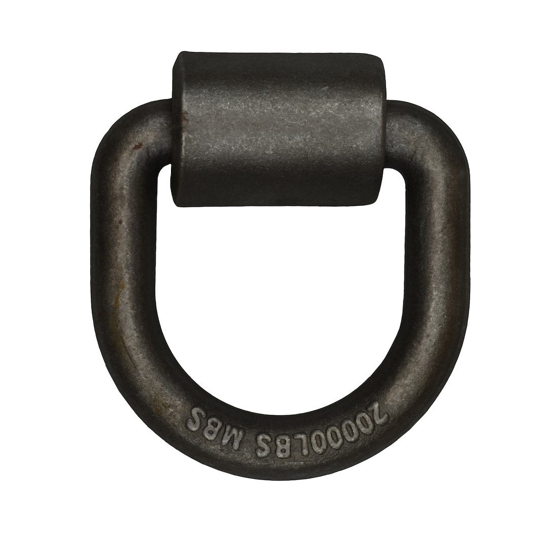 CARGOSMART Heavy Duty Weld On Forged D-Ring, 3/4" Diameter, 20,000 lb Capacity, Steel, Model 1771