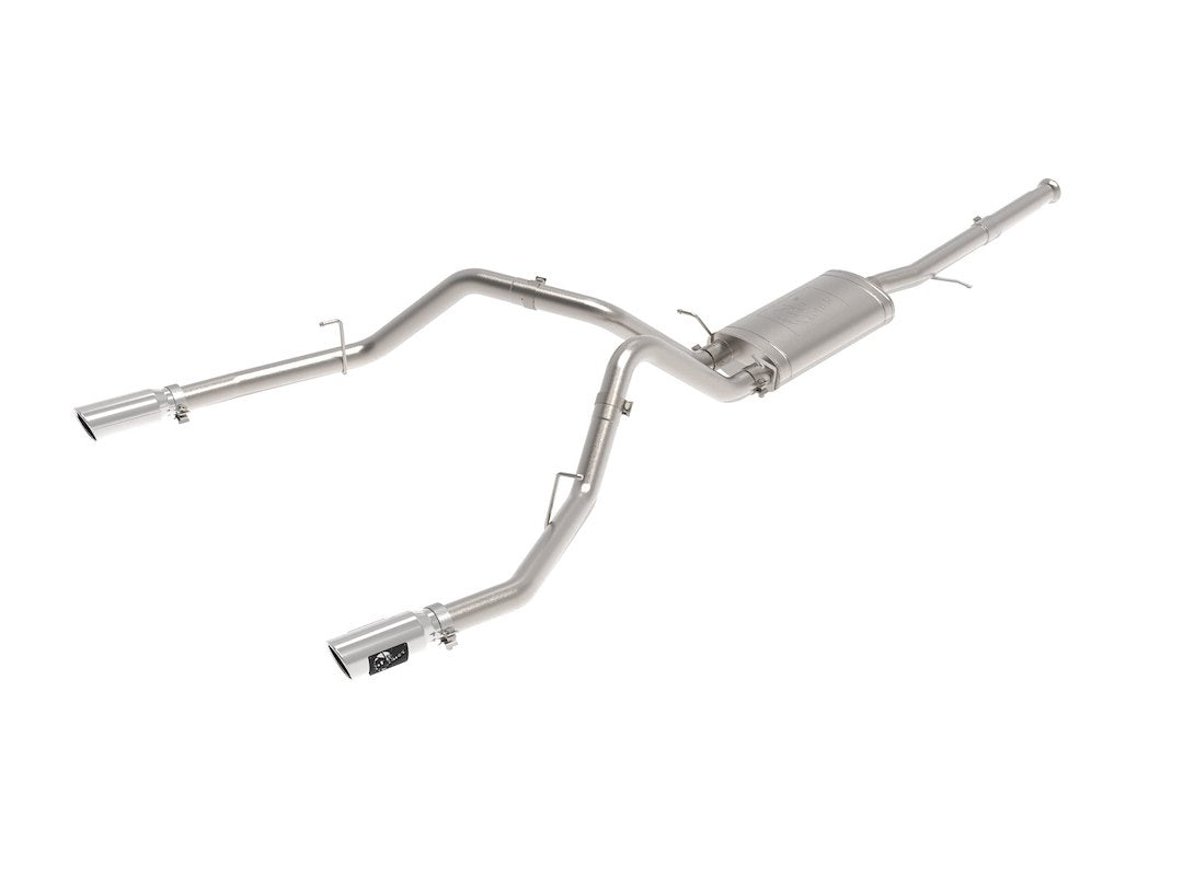 Afe Power 49-44135-P Apollo Gt Series 3' Cat-Back Exhaust System, Dual Polished Tip, Stainless Steel, Fits Gm Trucks