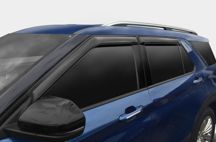 Auto Ventshade [Avs] Outside Mount Ventvisor / Window Deflectors | Fits 2020 - 2024 Ford Explorer, 4 Pcs. | Smoke - 94332