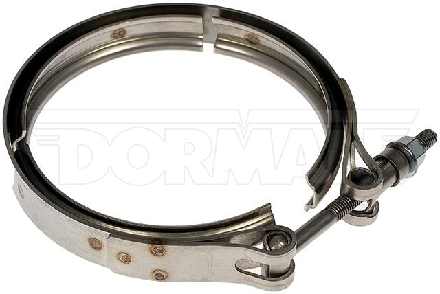 Dorman Exhaust Clamp 667-567, Stainless Steel, Compatible with Dodge/Ram Models, Silver Finish