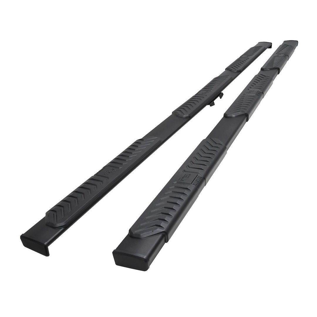 Westin 28-5234775 R5 M-Series Wheel-To-Wheel Nerf Bars Xd Fits 2020-2024 Silverado Sierra 2500 3500 Crew Cab 8' Bed Textured Black Pair