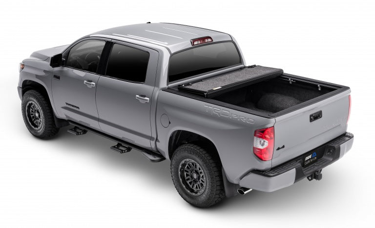 A.R.E. Fusion Painted Hard Fold Truck Bed Tonneau Cover | Ar22019L-Ux | Fits 2015 - 2020 Ford F-150 5' 6' Bed (67.1'), Paint Code: Ux Ingot Silver