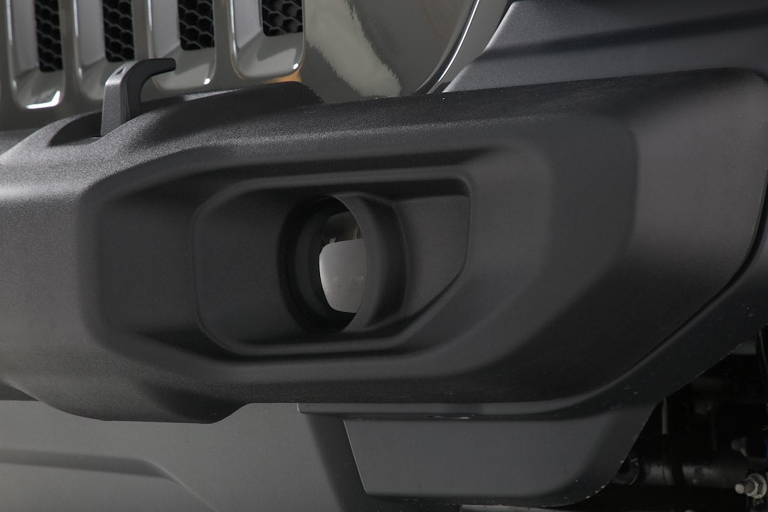 Gt Styling G49-Gt0644Fx 2 Piece Fog Light Covers For 2018-2019 Jeep Wrangler - Carbon Fiber