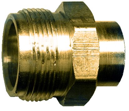 JR Products Cylinder Thread Adapter - Brass, Model 07-30145